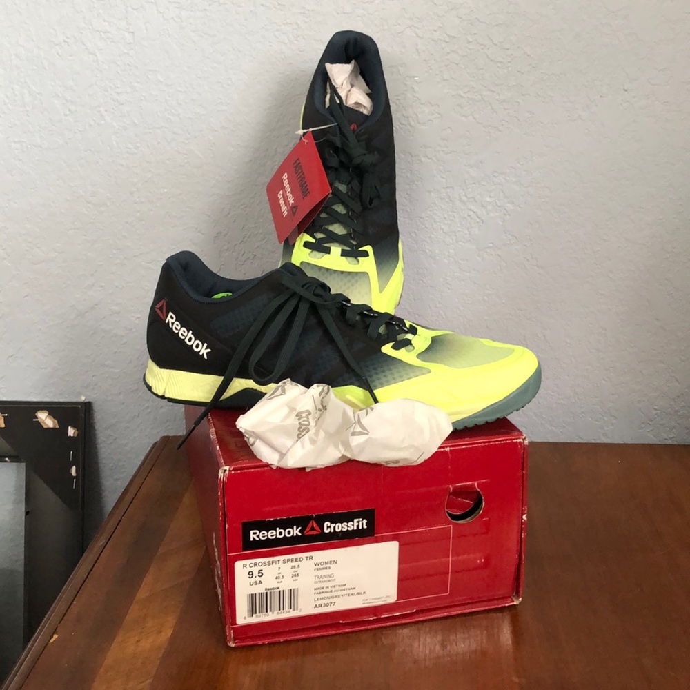 Reebok CrossFit speed tr lemon grey teal